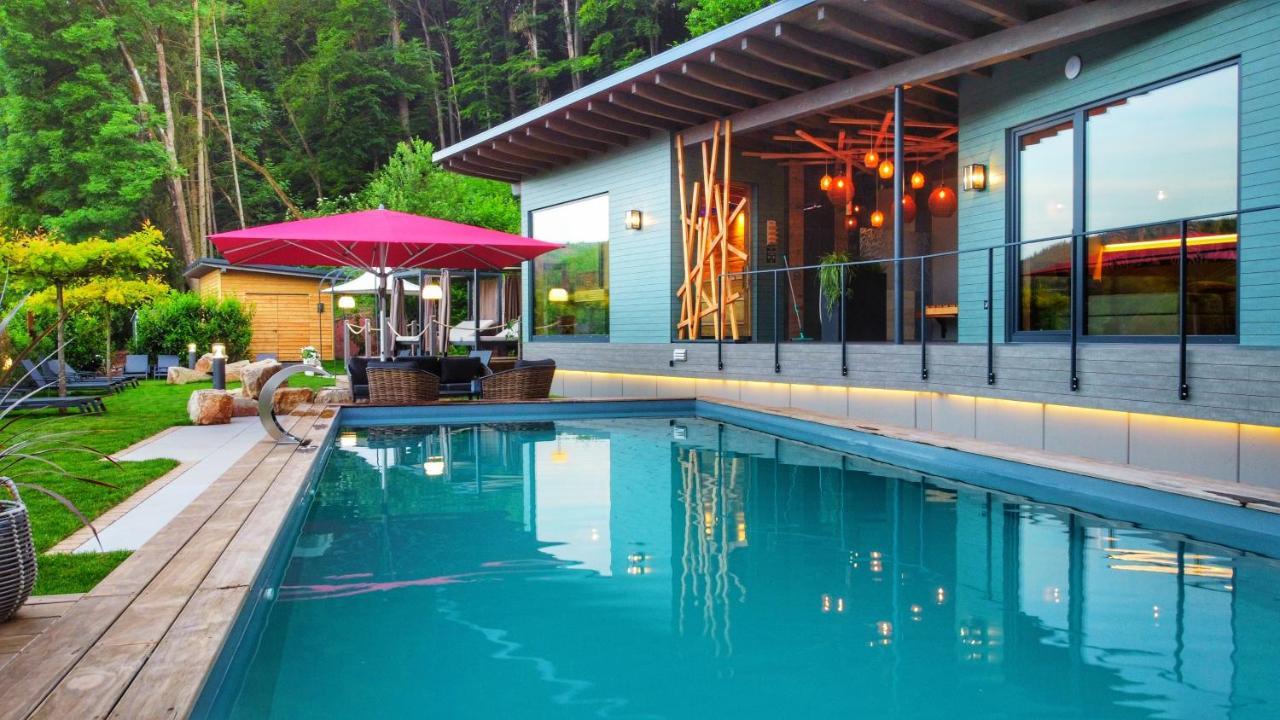 Hotel Erasmus - Mein Genuss- Und Wellnesshotel Trassem Bagian luar foto